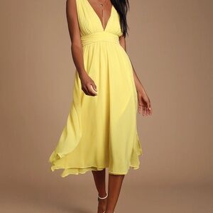 NWT - Medium Yellow Dress from Lulu’s